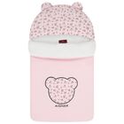Baby Girls Pink & White Teddy Bear Logo Nest , 3, hi-res