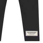 Girls Black Logo Softskin Leggings, 1, hi-res