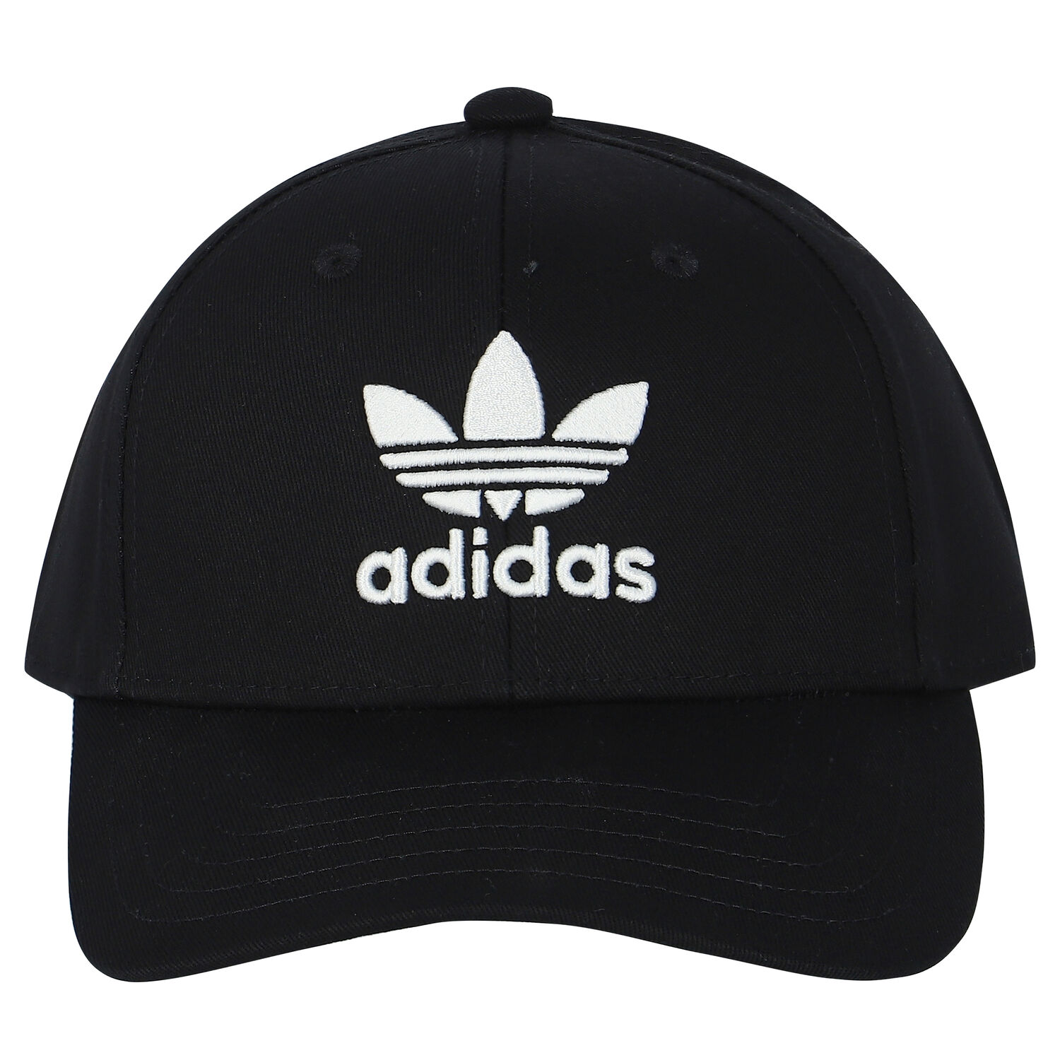 Black Logo Embroidered Cap, 1, hi-res image number null