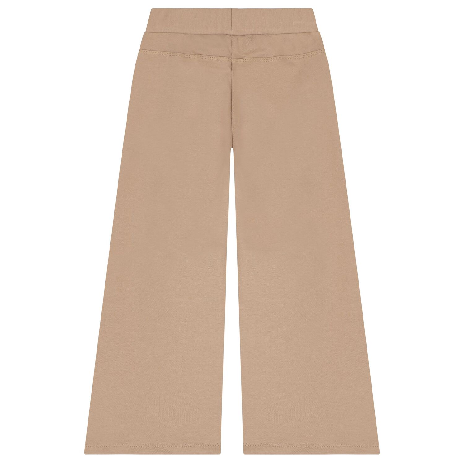 Girls Beige Logo Trousers, 2, hi-res