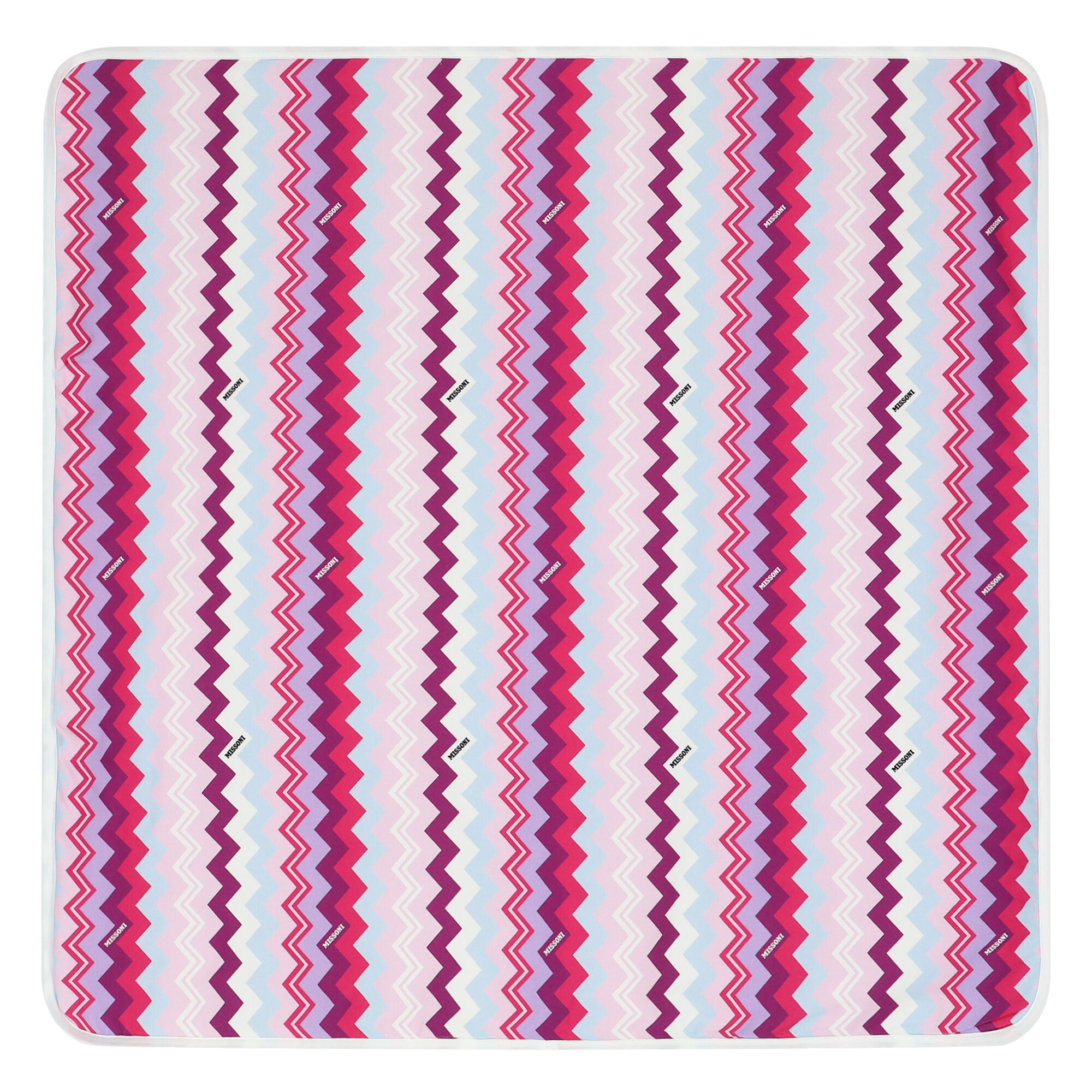 Missoni Kids Purple & Pink Zigzag Baby Blanket | Junior Couture USA