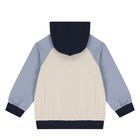Younger Boys Blue, Beige & Navy Blue Fox Tracksuit Set, 1, hi-res