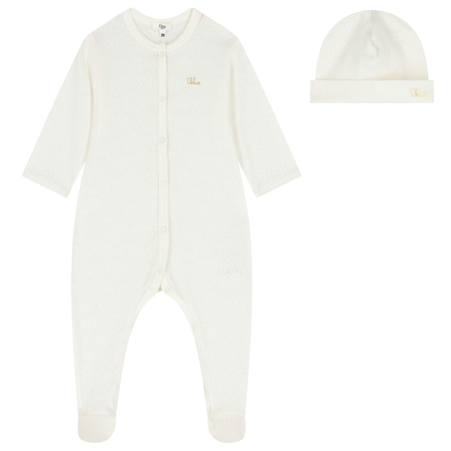 طقم هدايا ملابس اطفال باللون العاجي للبنات , 1, hi-res