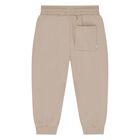 Younger Boys Beige Joggers, 3, hi-res