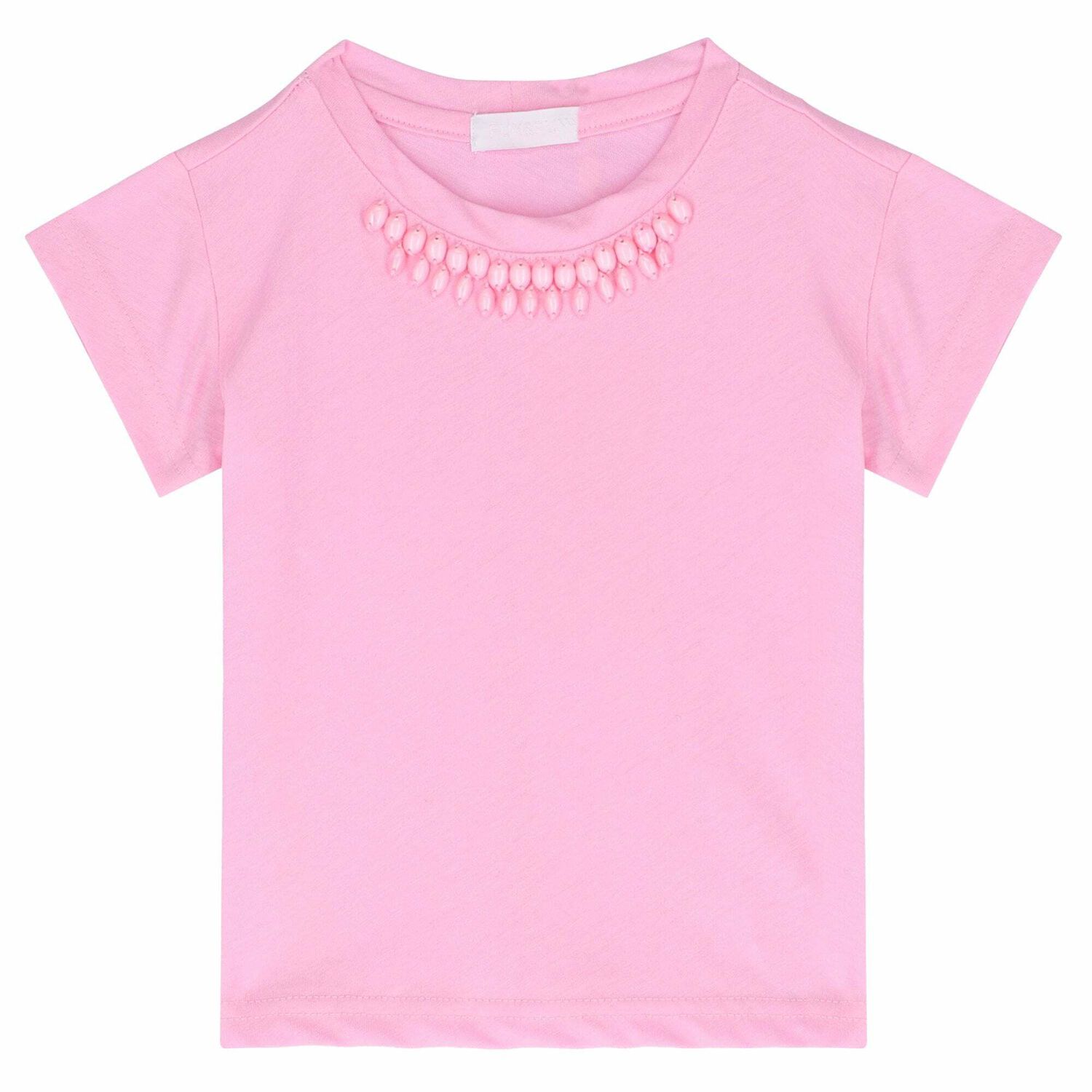 Girls Pink Embellished T-Shirt, 1, hi-res