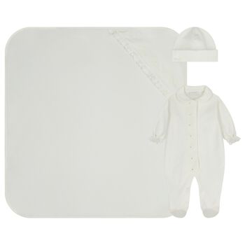Baby Girls Ivory Babygrow Gift Set