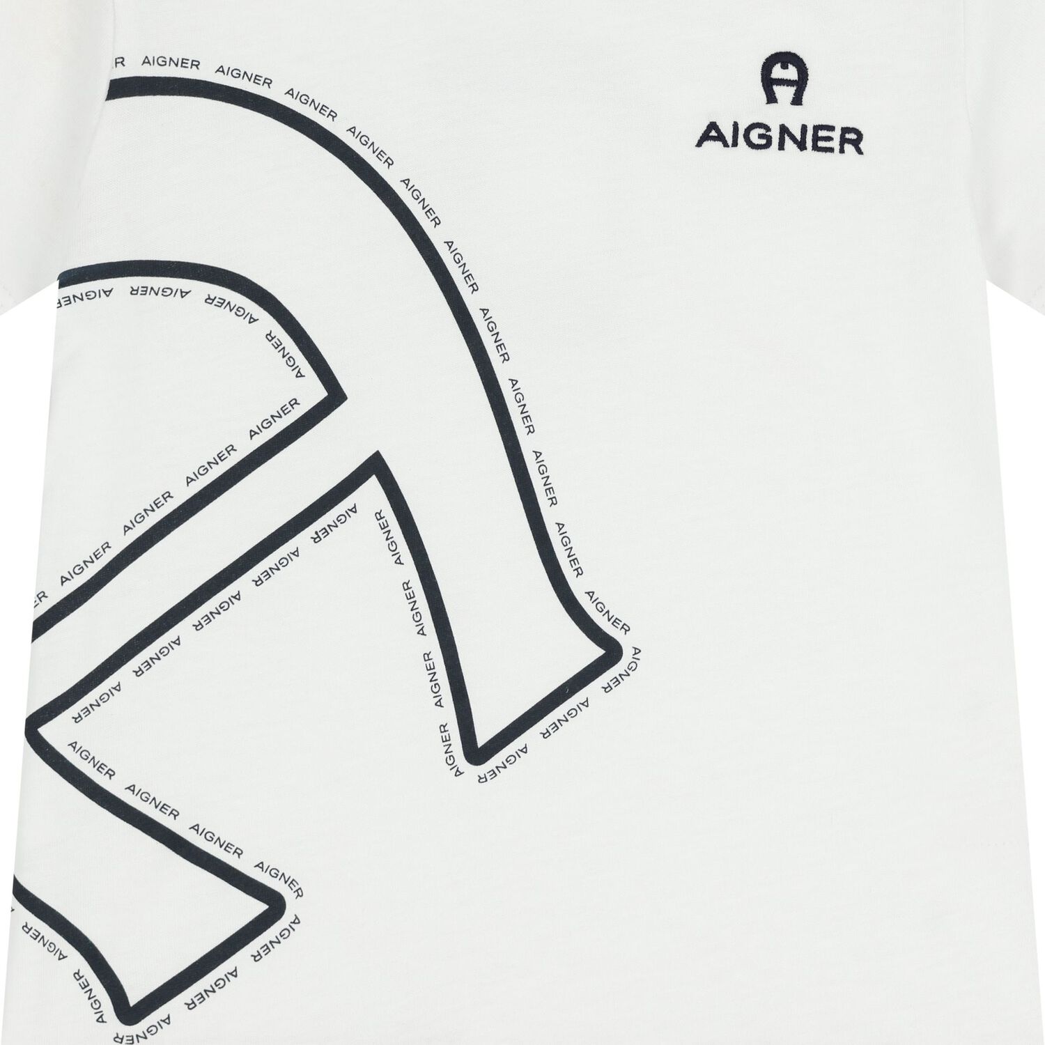 Younger Boys White Logo T-Shirt , 1, hi-res