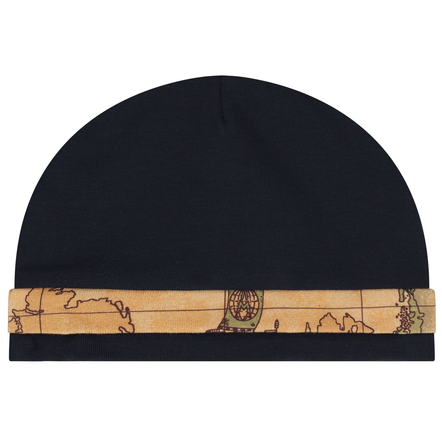 Baby Boys Navy Blue & Beige Geo Map Babygrow Gift Set, 1, hi-res