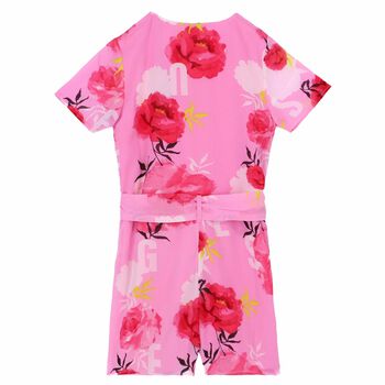 Girls Pink Floral Dress