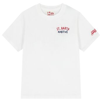 Boys White Logo T-Shirt