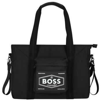 Black Logo Baby Changing Bag