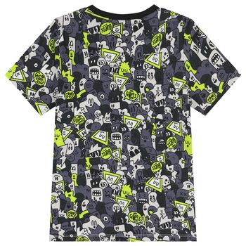 Boys Grey Logo T-Shirt