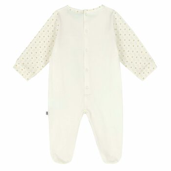 Ivory & Gold Logo Babygrow