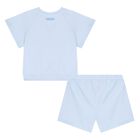 Blue Medusa Logo Baby Shorts Set, 1, hi-res