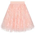 Girls Pink Tulle Sequin Skirt , 1, hi-res
