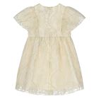 Younger Girls Gold Logo Dress, 1, hi-res