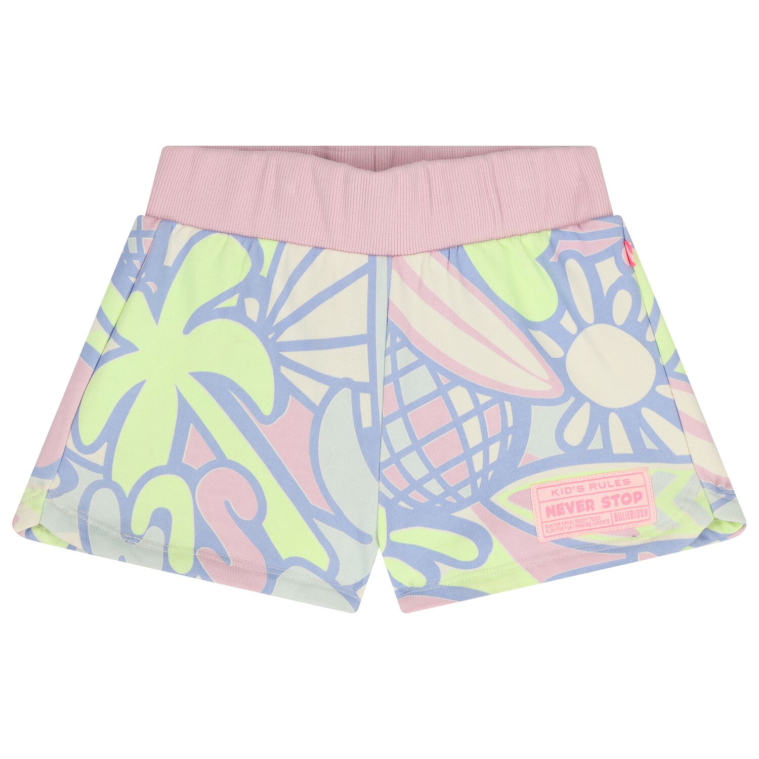 Girls Pink & Purple Shorts, 1, hi-res