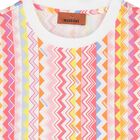 Girls White & Pink Zig Zag T-Shirt, 1, hi-res