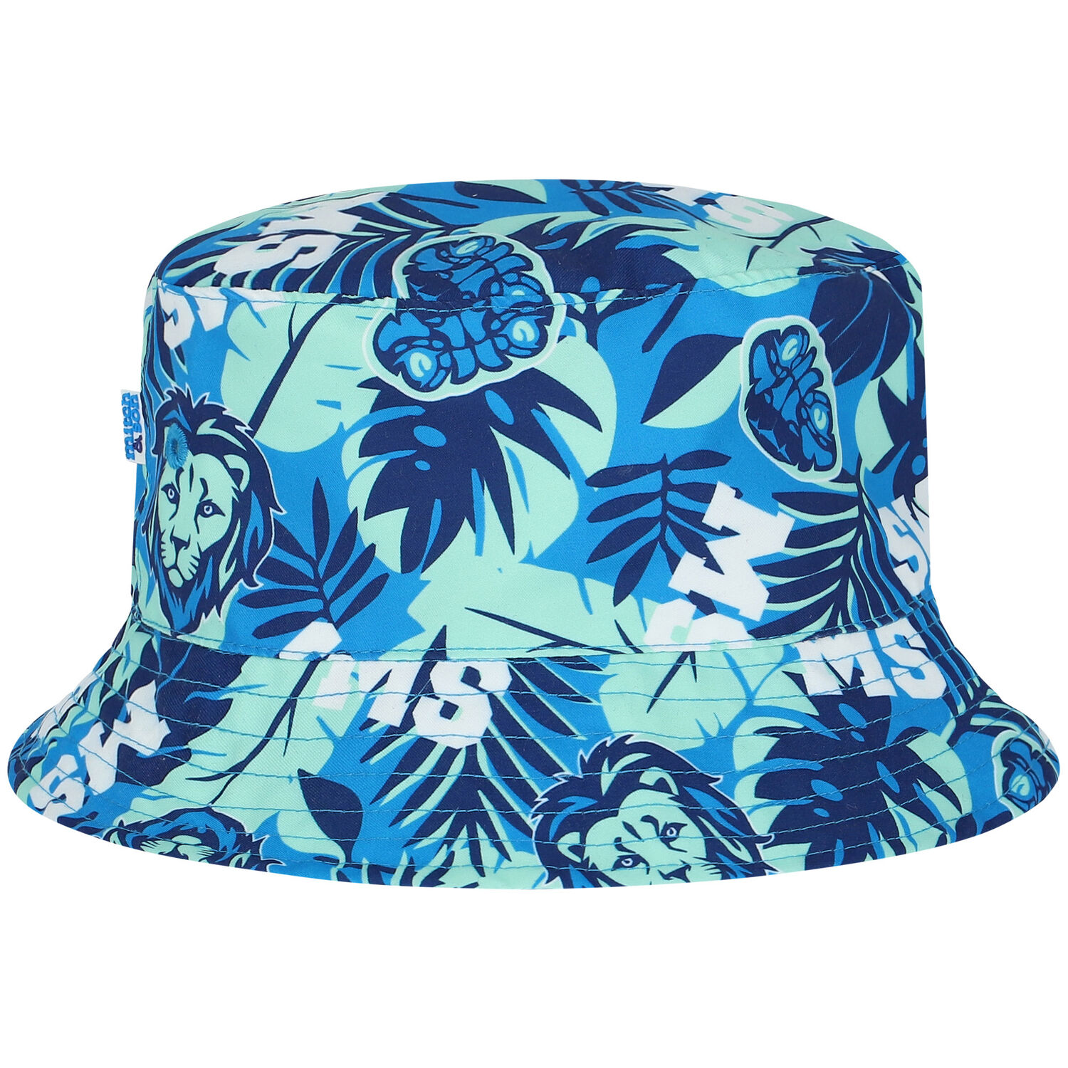 Boys Blue Jungle Bucket Hat, 1, hi-res