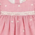 Baby Girls Pink Embroidered Floral Dress Set, 2, hi-res