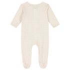Baby Girls Ivory & Gold Logo Babygrow Gift Set, 1, hi-res