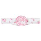 Baby Girls White & Pink Roses & Blooms Headband, 1, hi-res