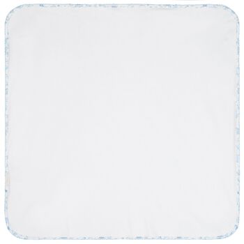 Baby Boys White & Blue Toile Blacket