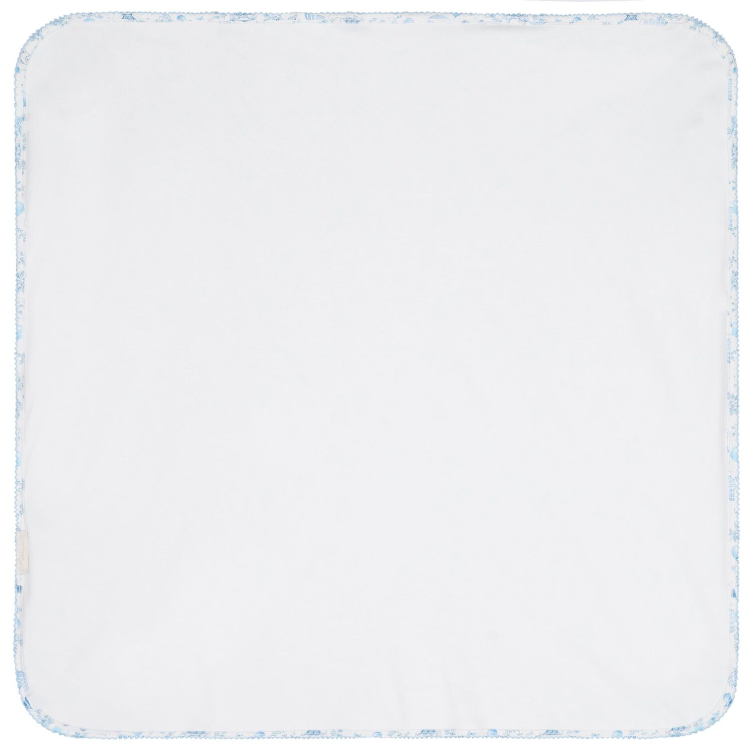 Baby Boys White & Blue Toile Blanket, 1, hi-res image number null