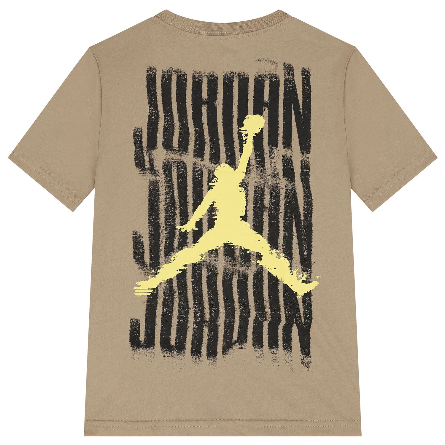 Boys Beige & Black Jordan Logo T-Shirt, 2, hi-res