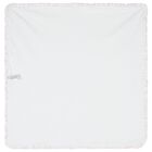 Baby Girls White & Pink Heart Blanket, 1, hi-res