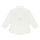 Younger Boys White Logo Shirt, 1, hi-res