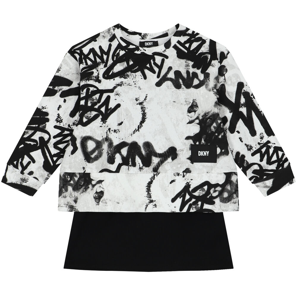 Graffiti Hiphop White And Yellow Crown Print Women's Robe main image 1