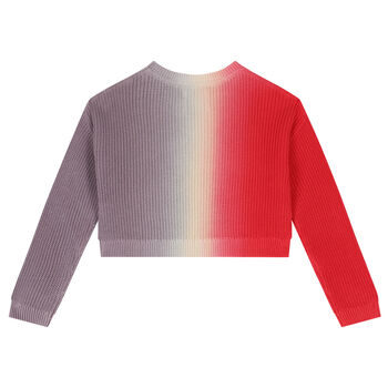 Girls Multi-Colour Logo Knitted Sweater