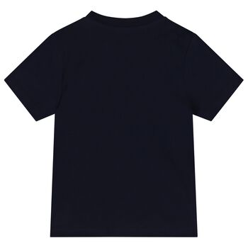 Baby Boys Navy Blue Polo Bear T-Shirt