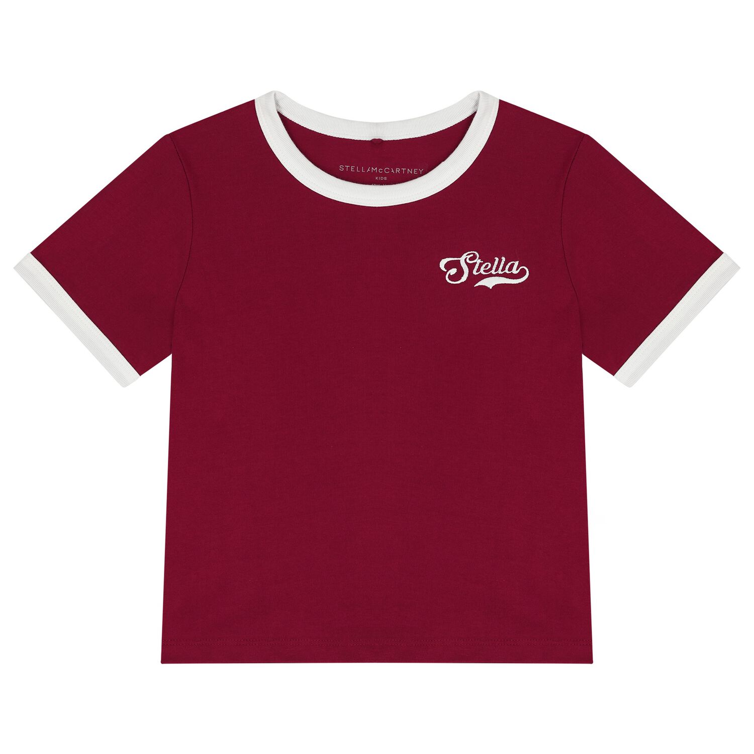 Girls Burgundy Logo T-Shirt, 1, hi-res