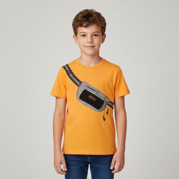 Boys Orange Bag T-Shirt