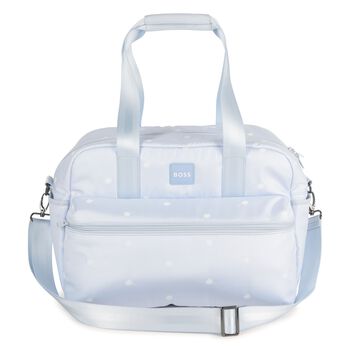 Baby Boys Blue Logo Changing Bag
