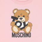 Girls Pink Teddy Bear Cycling Shorts Set, 1, hi-res