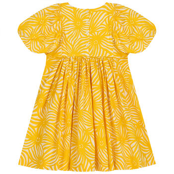 Girls Yellow & White Sun Dress