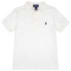 Boys White Logo Polo Shirt, 1, hi-res