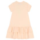 Girls Pink Necklace Logo Dress, 2, hi-res