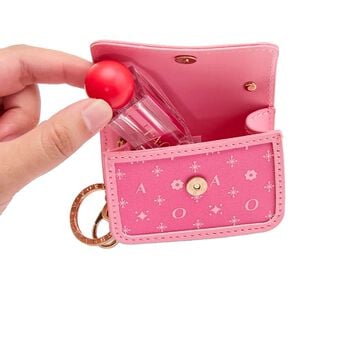  Girls Pink Mini Handbag Keychain ( 9CM )