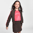 Girls Pink Logo Crop Long Sleeve Top, 1, hi-res