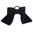 Girls Black Sparkle Velvet Dress Set, 1, hi-res