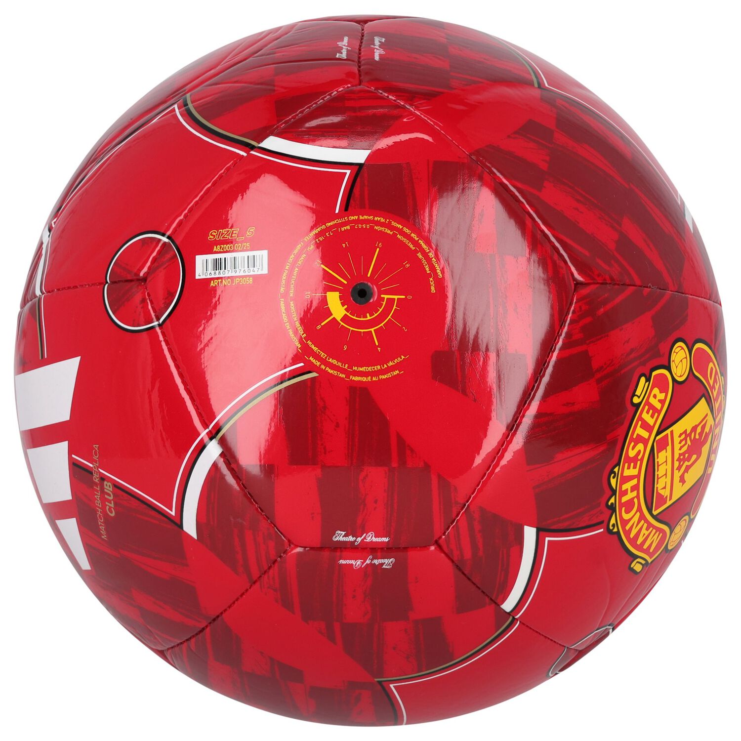 كرة قدم حمراء بشعار مانشستر يونايتد, 1, hi-res