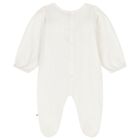 Baby Ivory & Gold Ruffled Babygrow, 1, hi-res