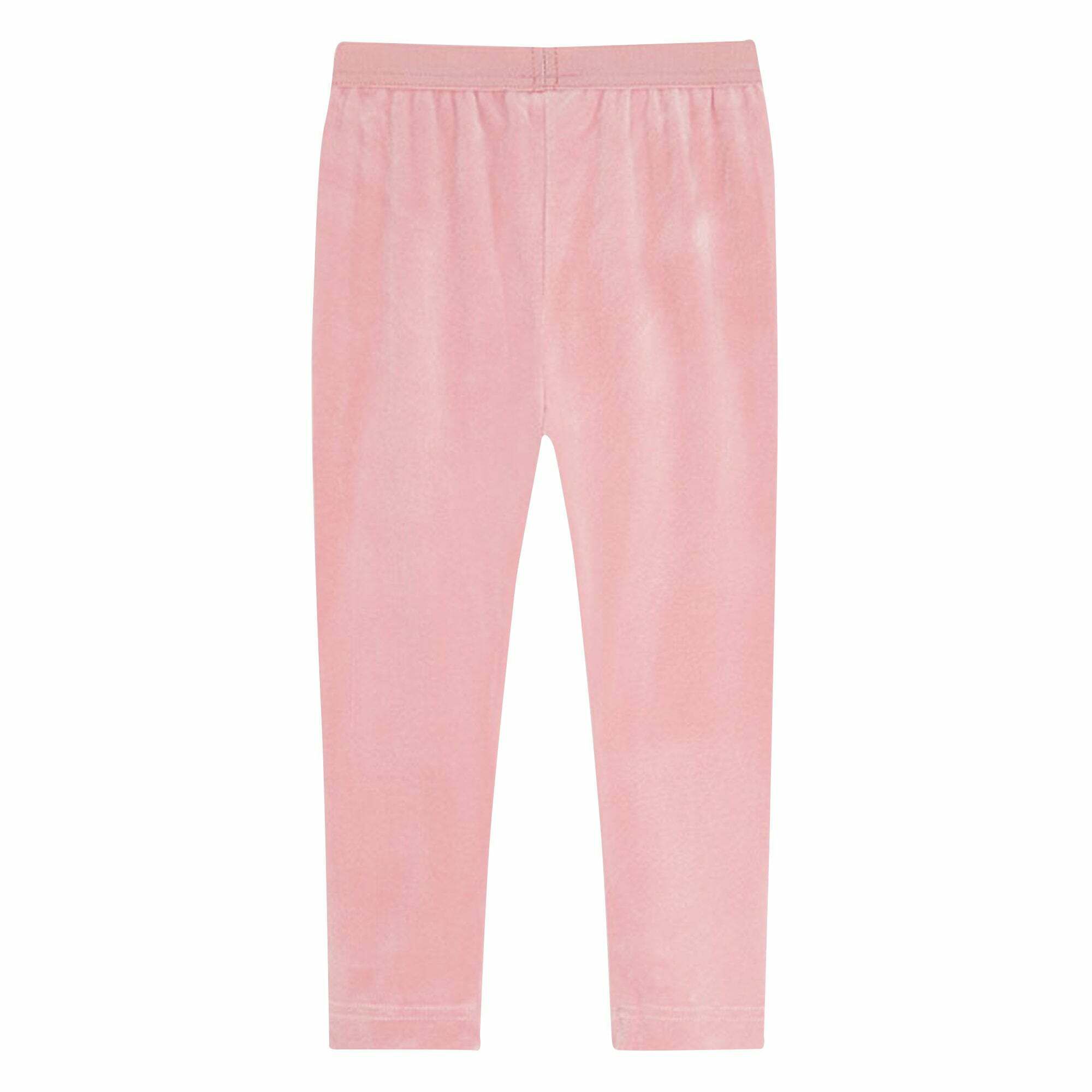 Mayoral Girls Pink Velvet Leggings 