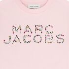 Girls Pink Logo Rhinestone T-Shirt, 2, hi-res