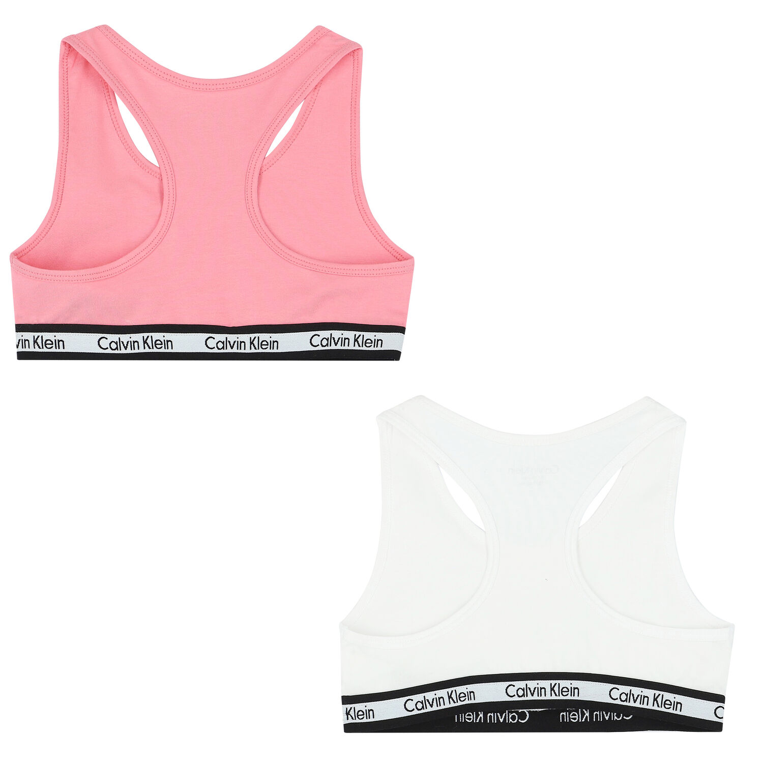 Girls White & Pink Bralette (2-Pack), 1, hi-res
