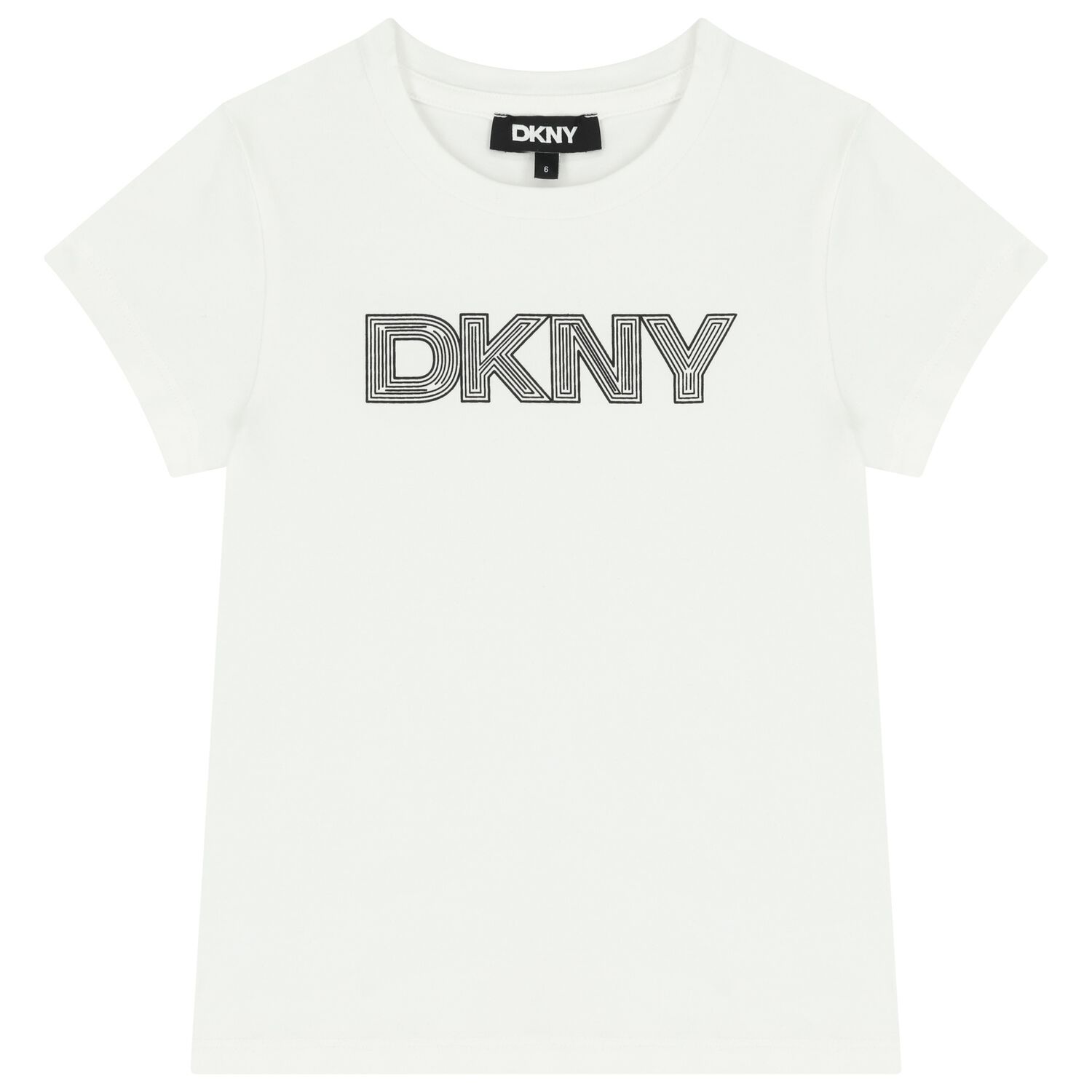 Girls White Logo T-Shirt, 2, hi-res